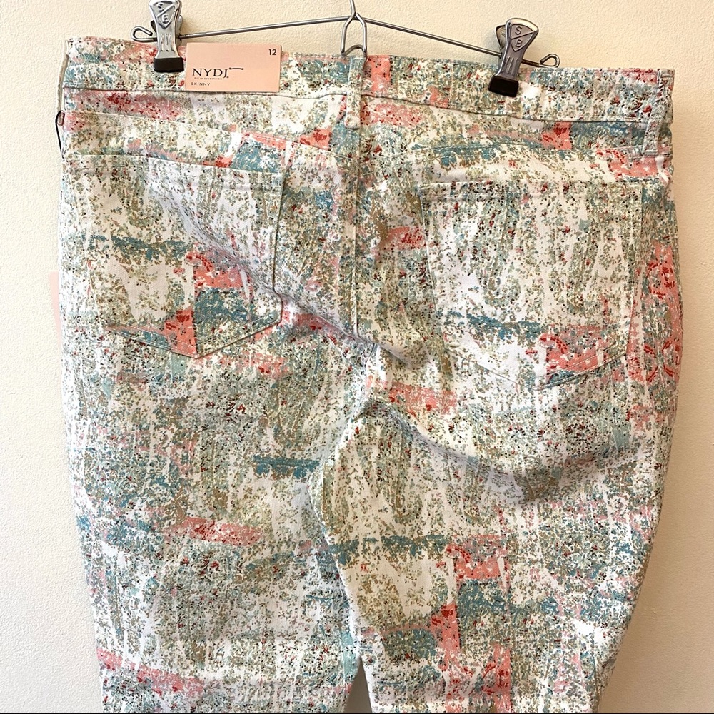 NYDJ Ami Skinny cropped jeans in Canyon Clay Paisley size 12 - Picture 9 of 11